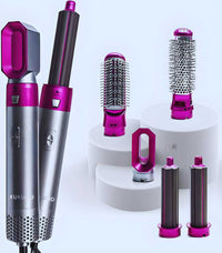 5-in-1 Hair Styling Tool – Dry, Curl, Straighten & More!