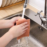 Eco-Friendly Coconut Shell Soft Cloth for Daily Cleaning!
