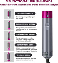 5-in-1 Hair Styling Tool – Dry, Curl, Straighten & More!