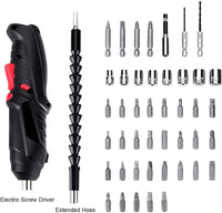 Metal Electric Screwdriver with 47-Piece Bit Set