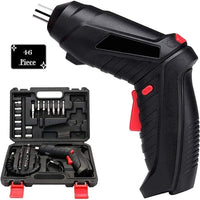 Metal Electric Screwdriver with 47-Piece Bit Set