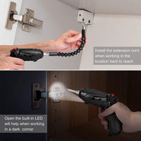 Metal Electric Screwdriver with 47-Piece Bit Set