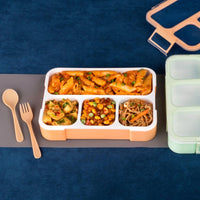 Lunch Box 4 Compartment With Leak Proof